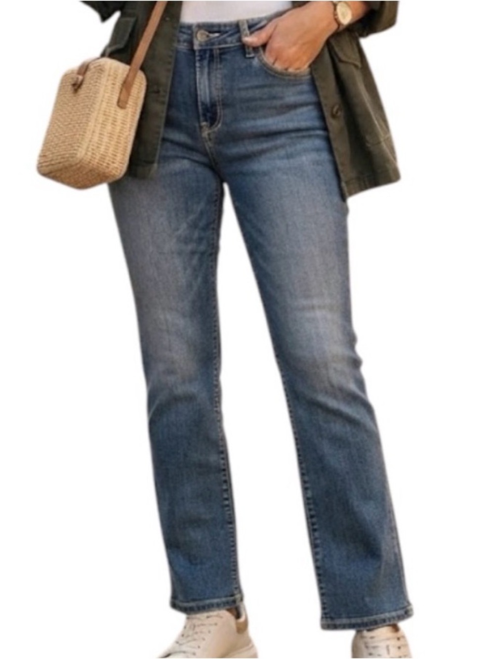 BUFFALO David Bitton Boulevard Straight Jeans Mid Rise Size 12 x 30 Blue